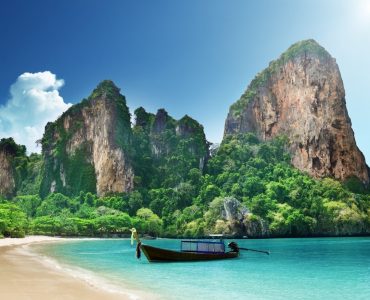 boat and mountains