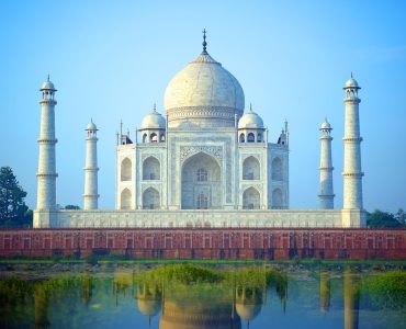 Taj mahal sunset